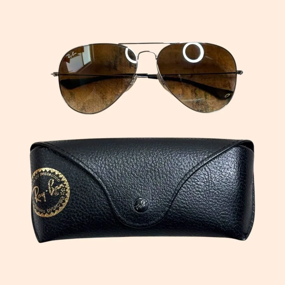 Ray-Ban Large Aviator Metal II Gunmetal Sunglasses